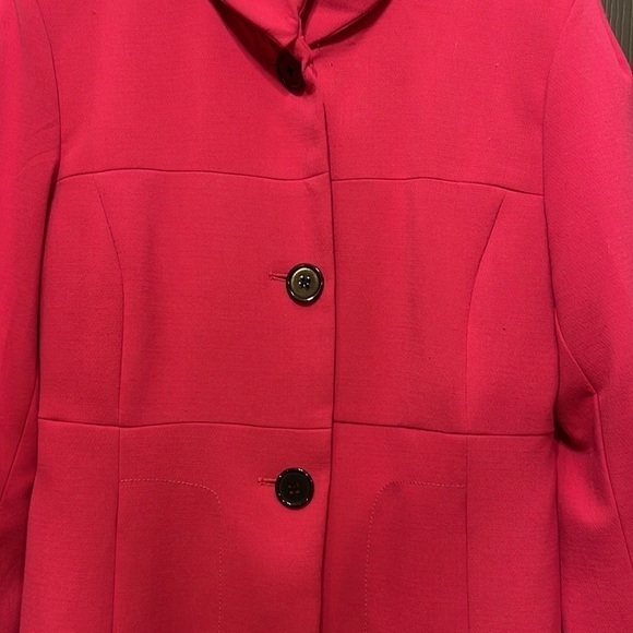 FOCUS 2000 Hot Pink Coat‎ Lined Spring Size 10 - Picture 2 of 5